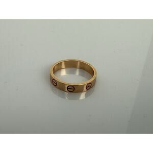 Cartier Love Round Ring 18k Rose Gold JDQ247
